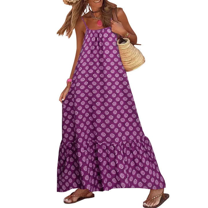 Yara Mosaic Print Maxi Dress