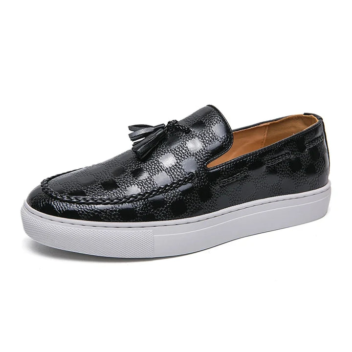 Thaddeus Leather Tassel Loafers