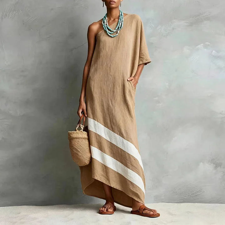 Perrin One Shoulder Maxi Dress