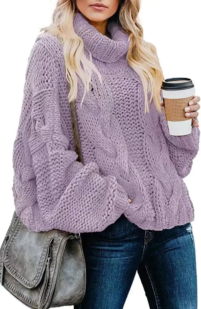 Windham Cable Knit Turtleneck Sweater