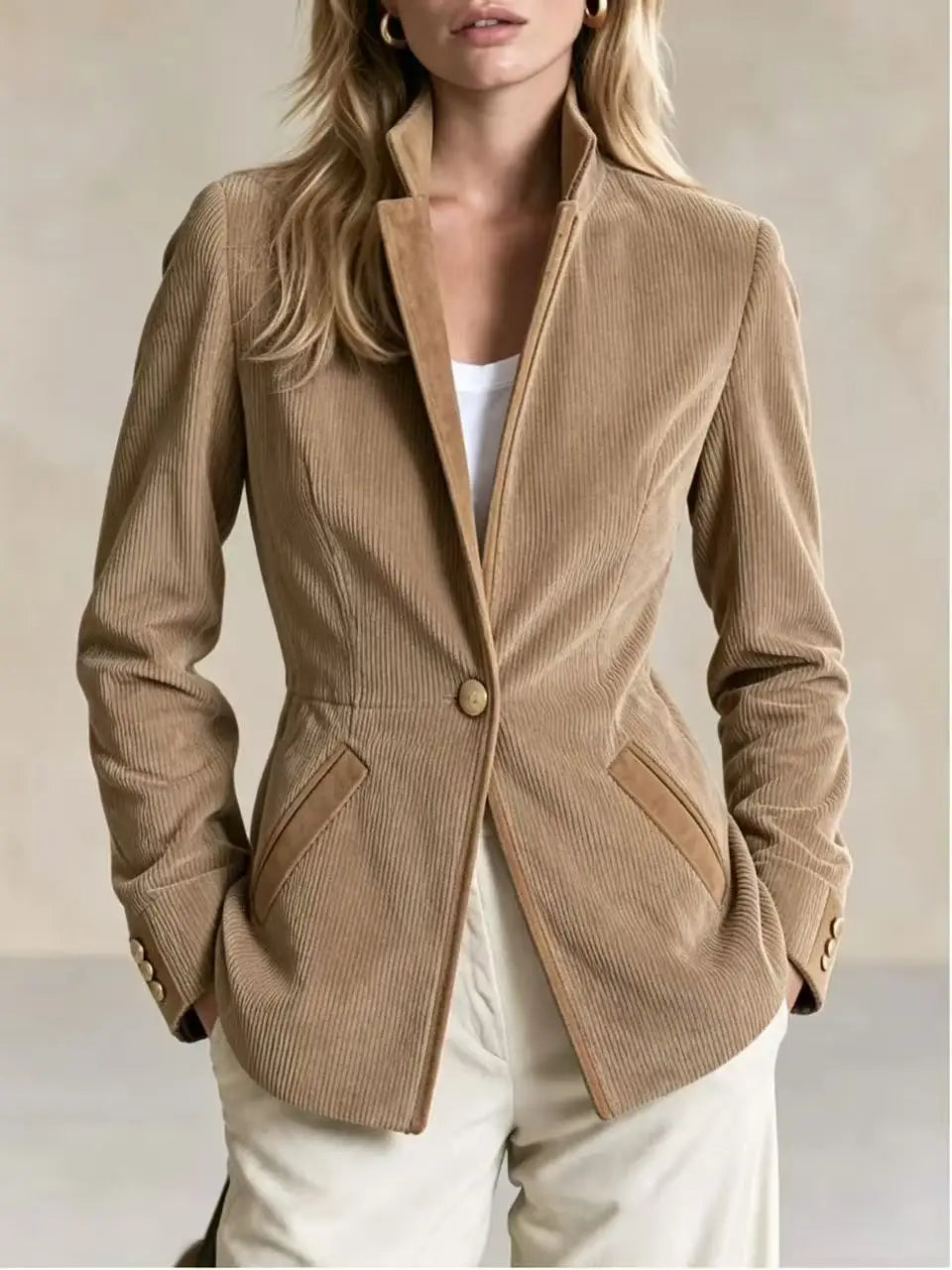 Oletta Stand Collar Blazer