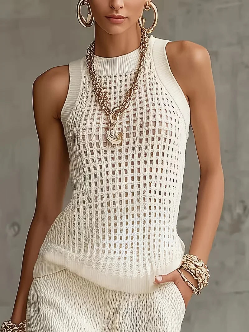 Seline Open Knit Tank Top