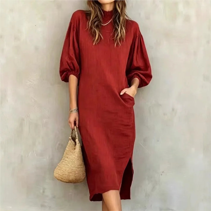 Marlowe Balloon Sleeve Midi Dress