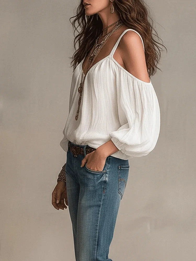 Madeline Off Shoulder Boho Blouse