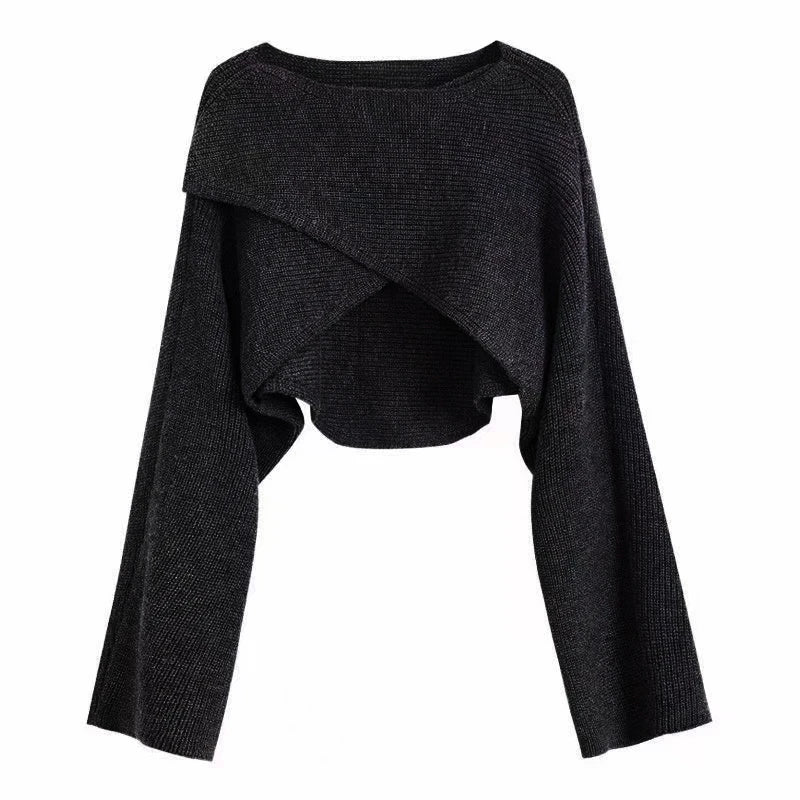 Talise Crisscross Crop Sweater