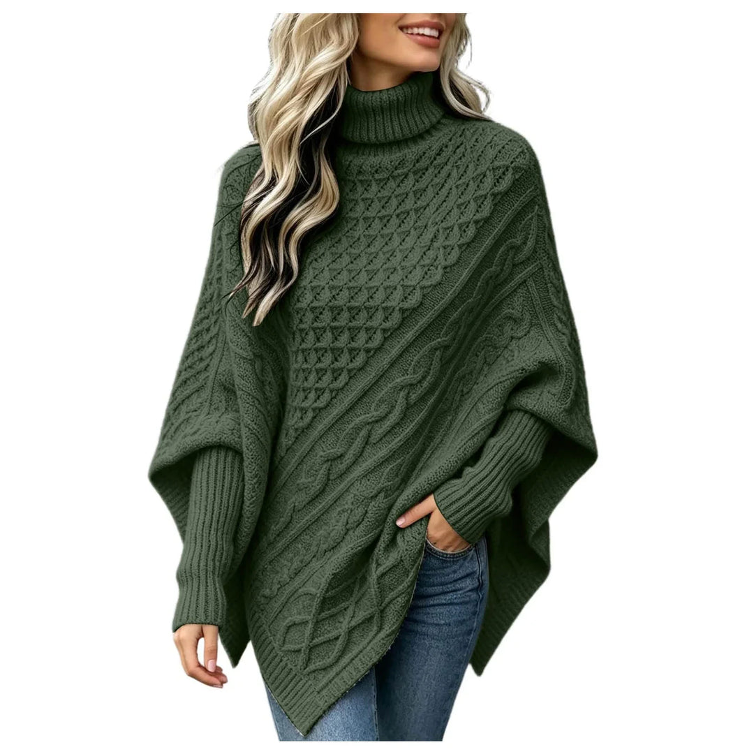 Bronwen Cable Knit Poncho