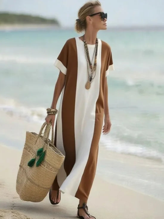 Ana Striped Flowing Maxi Dress