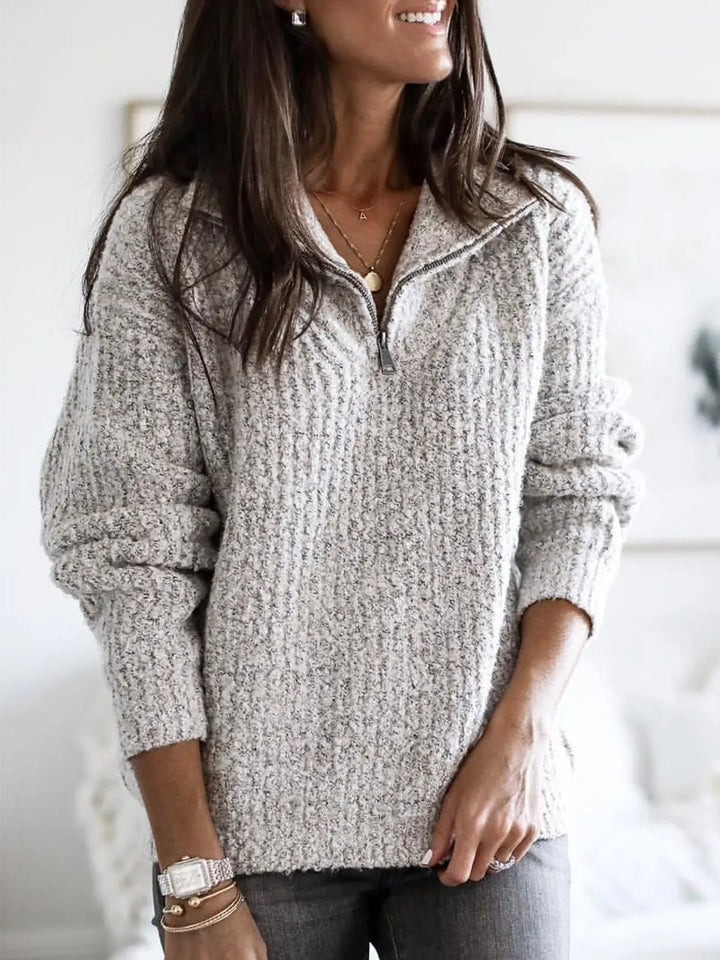 Katarina Quarter Zip Sweater