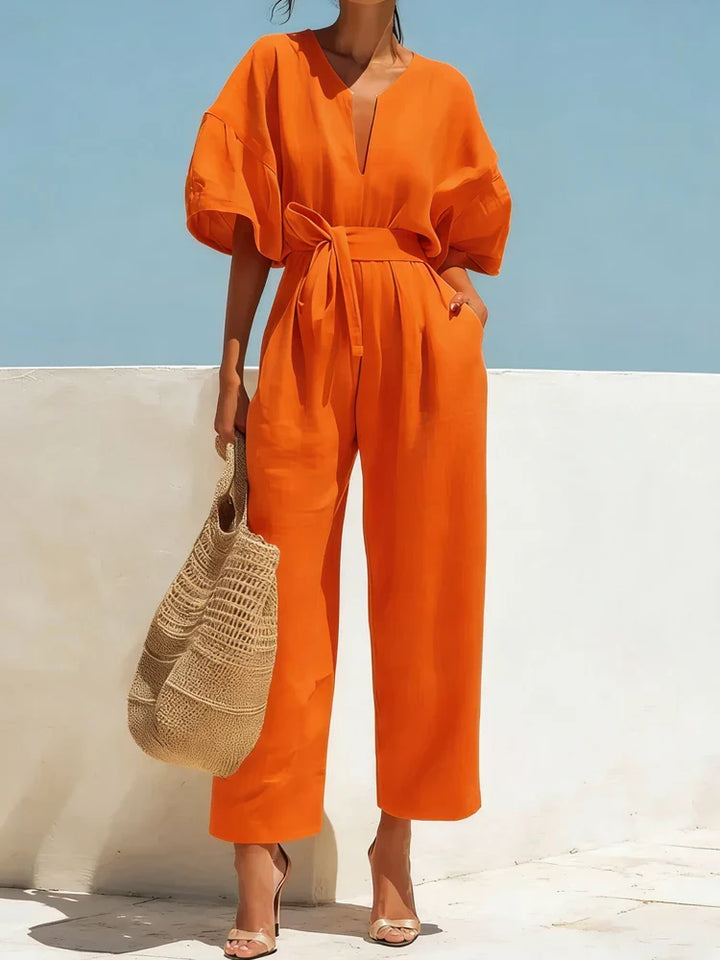 Tahlia Summer Linen Jumpsuit