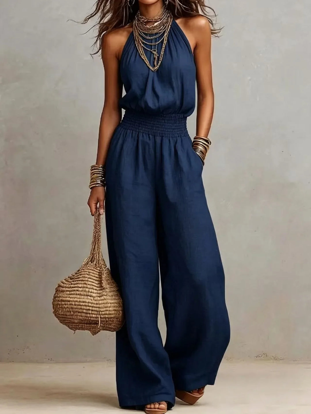 Kyrella Flowing Wide Leg Jumpsuit