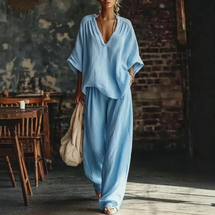 Zadie Relaxed Wide Leg Pant Set