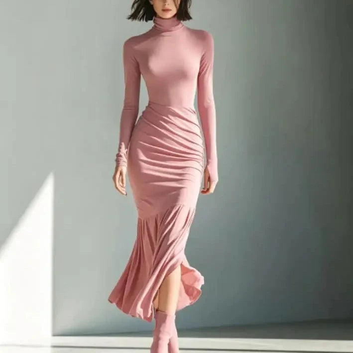 Valencia Ruched Mermaid Maxi Dress