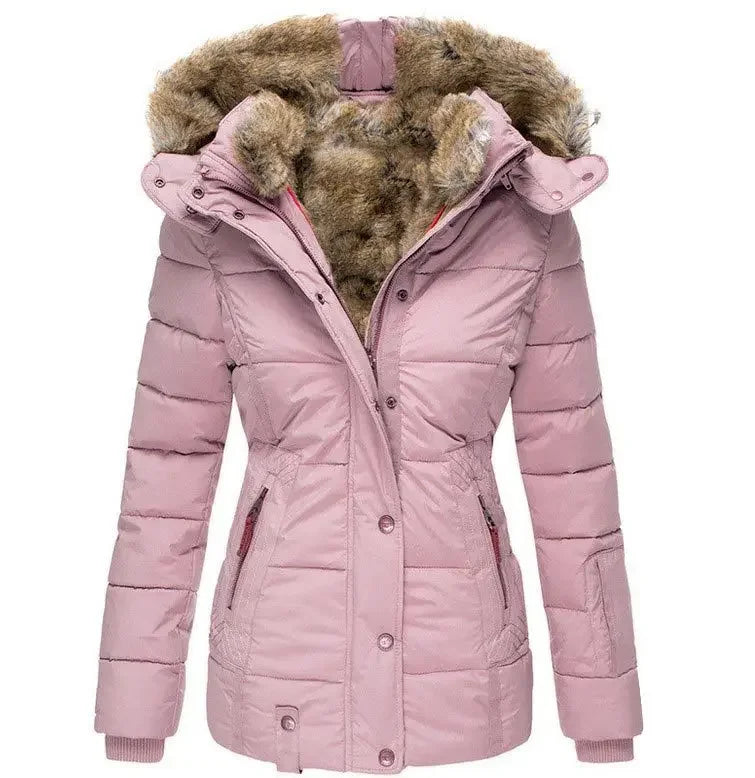 Avril Detachable Faux Fur Puffer