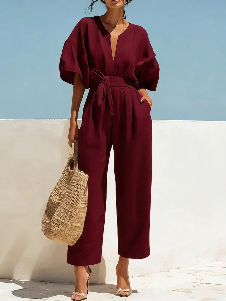 Tahlia Summer Linen Jumpsuit