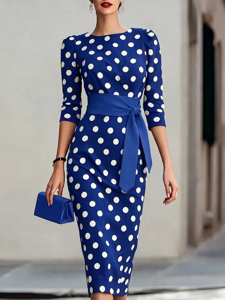 Natasha Polka Dot Midi Dress