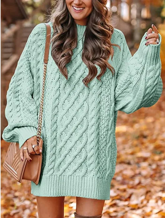 Isadora Cable Knit Sweater Dress
