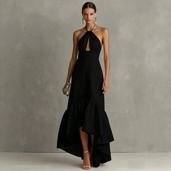 Mireya Halter Wedding Guest Dress
