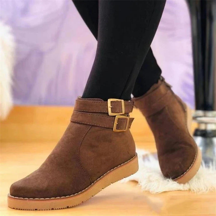 Marlowe Buckle Strap Ankle Boots