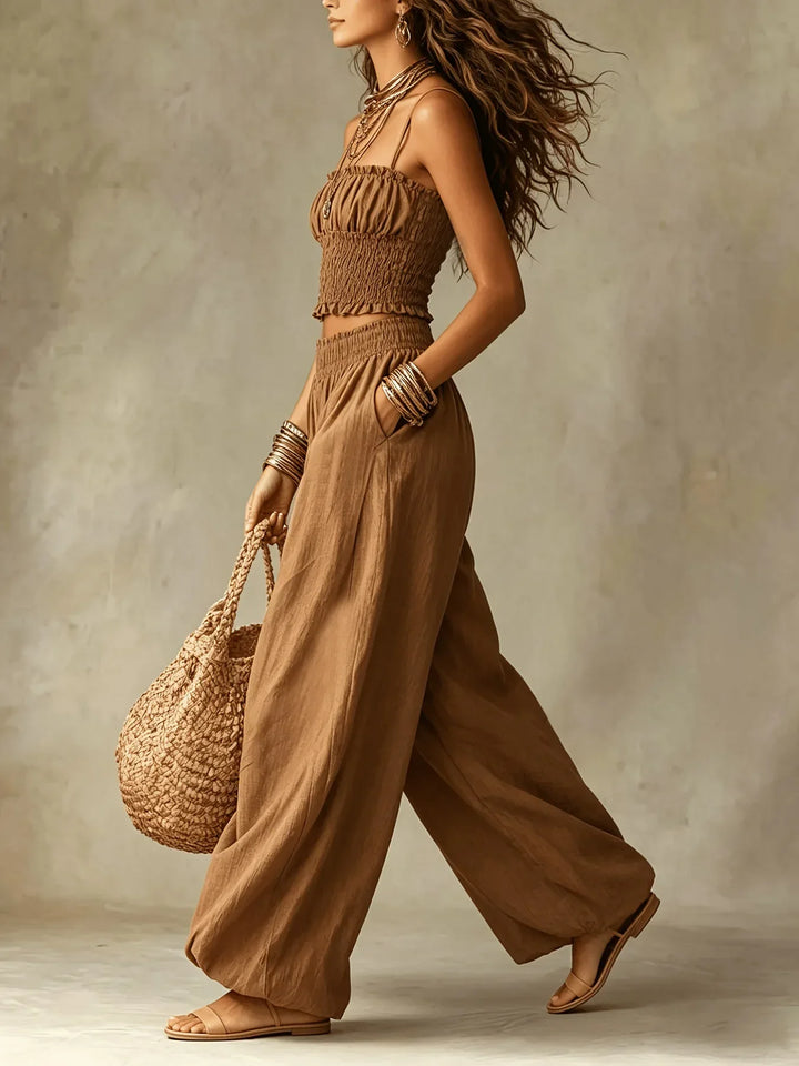 Andrina Wide Leg Two-Piece Set