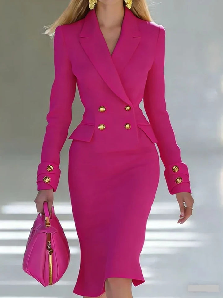 Lorena Tailored Office Midi Dress