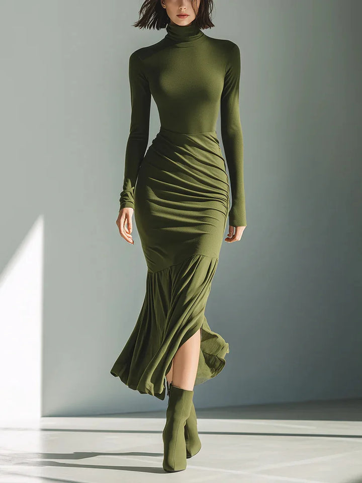Valencia Ruched Mermaid Maxi Dress