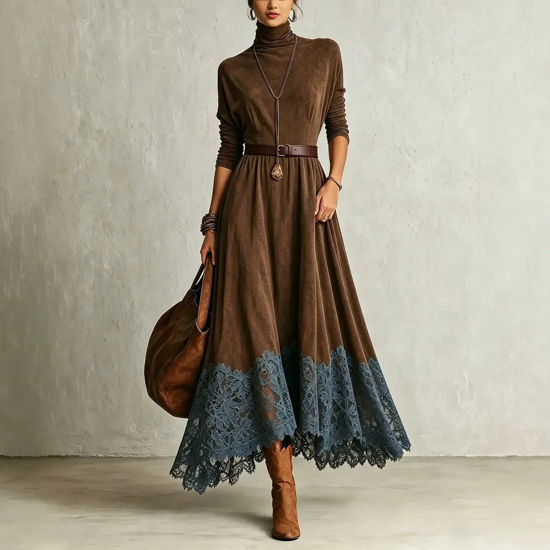 Marisette Lace Hem Maxi Dress