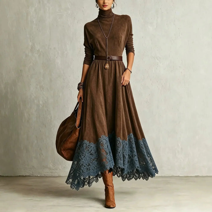 Marisette Lace Hem Maxi Dress