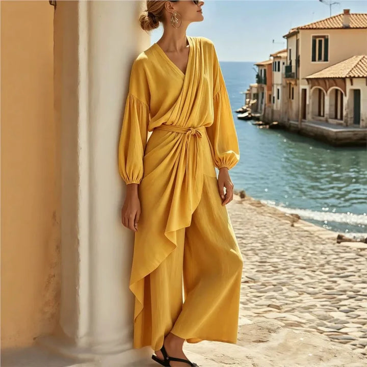 Marisol Wrap Front Jumpsuit