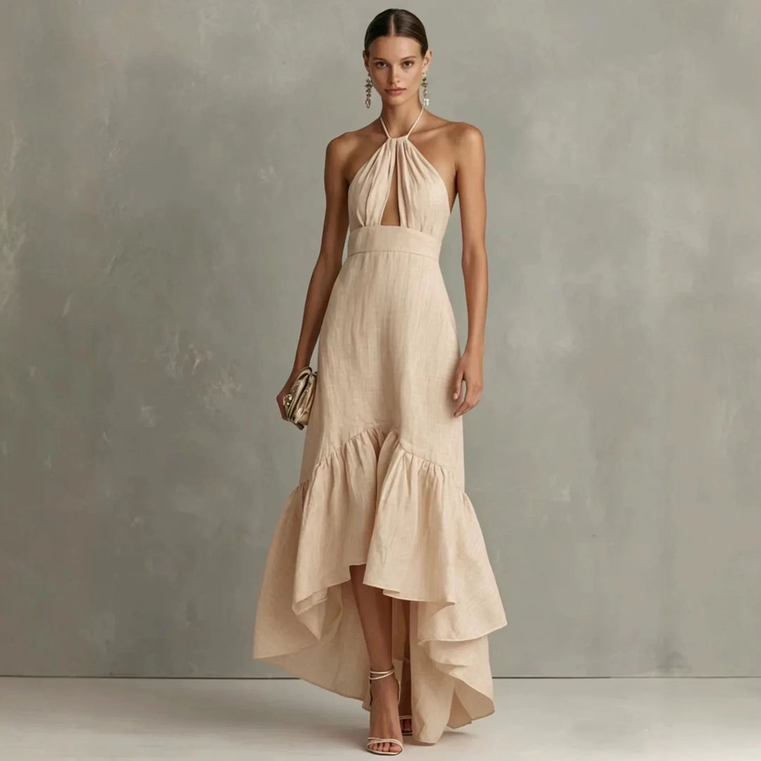 Mireya Halter Wedding Guest Dress