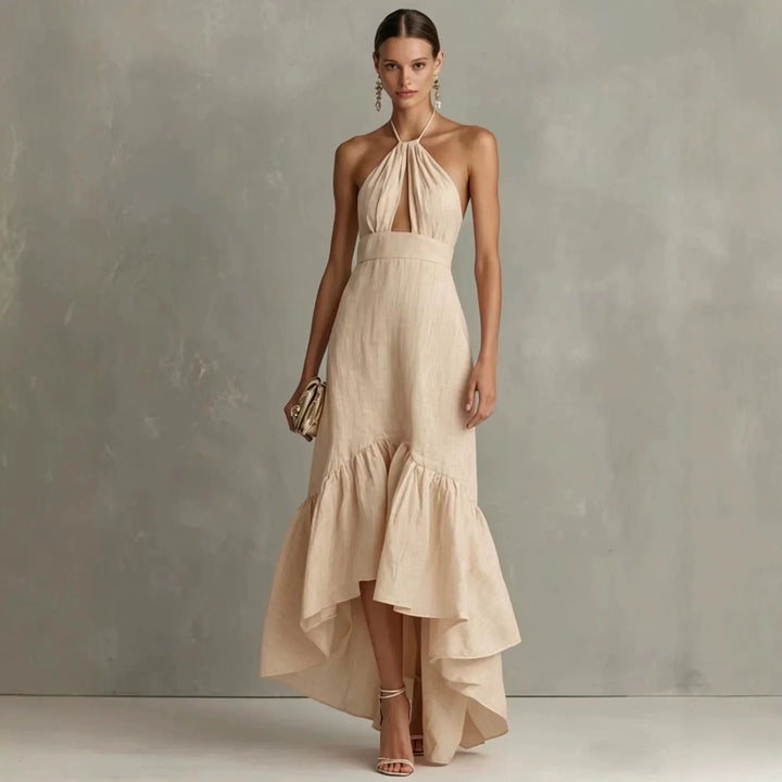 Mireya Halter Wedding Guest Dress