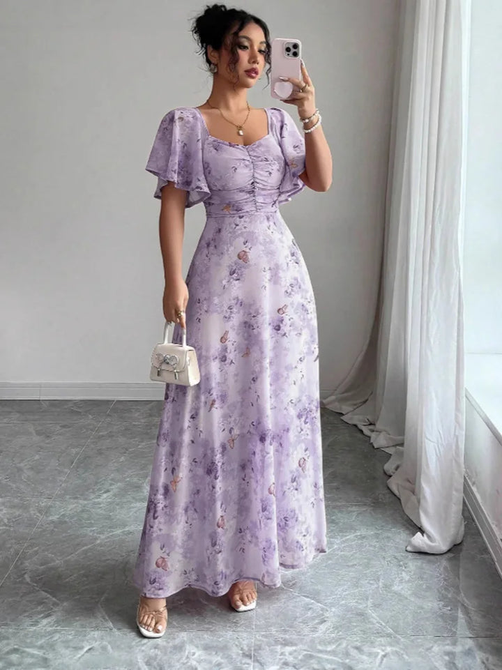 Isolina Puff Sleeve Midi Dress