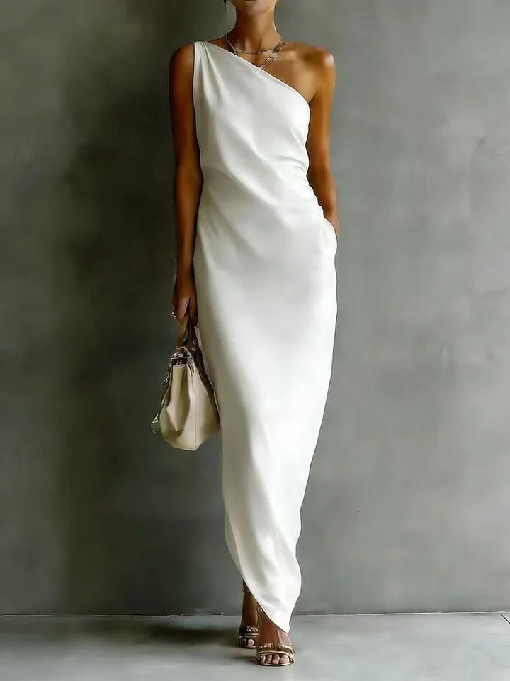 Yasmine One Shoulder Maxi Dress