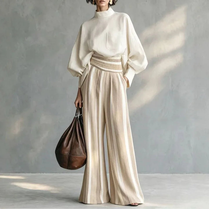 Nora Relaxed Striped Pant Set
