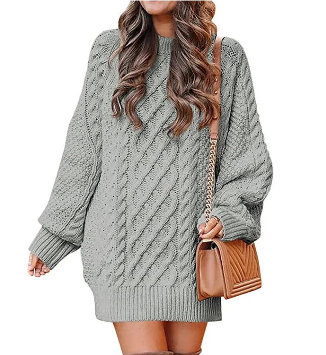 Isadora Cable Knit Sweater Dress