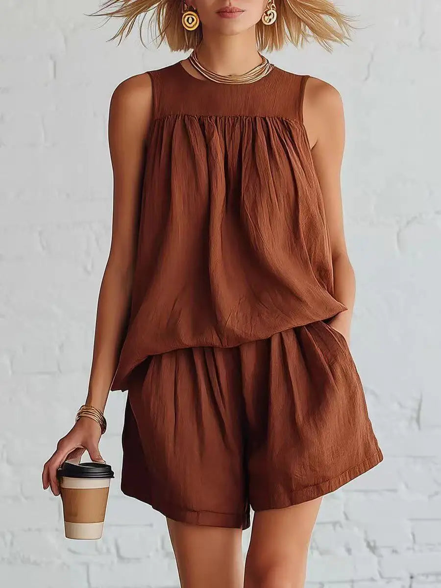 Arwen Casual Relaxed Shorts Set