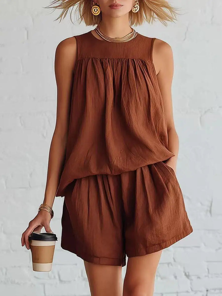 Arwen Casual Relaxed Shorts Set