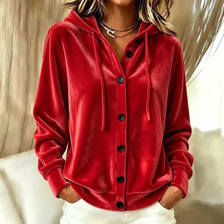 Arabella Velvet Hooded Jacket