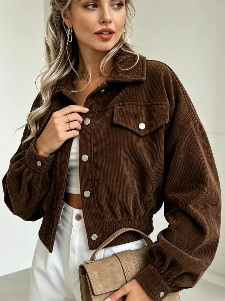 Isadora Corduroy Crop Jacket