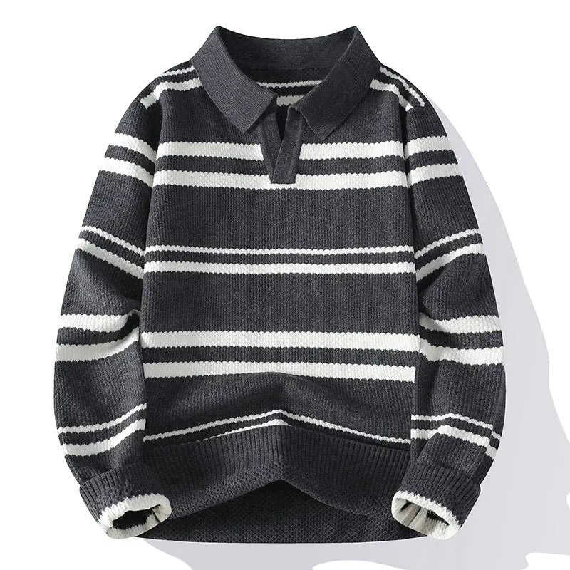 Jonah Split Collar Polo Sweater