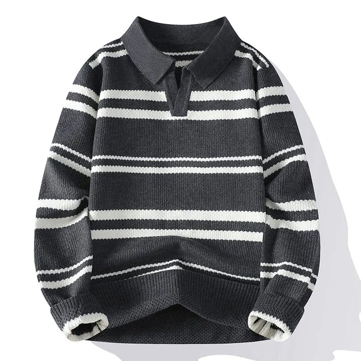 Jonah Split Collar Polo Sweater