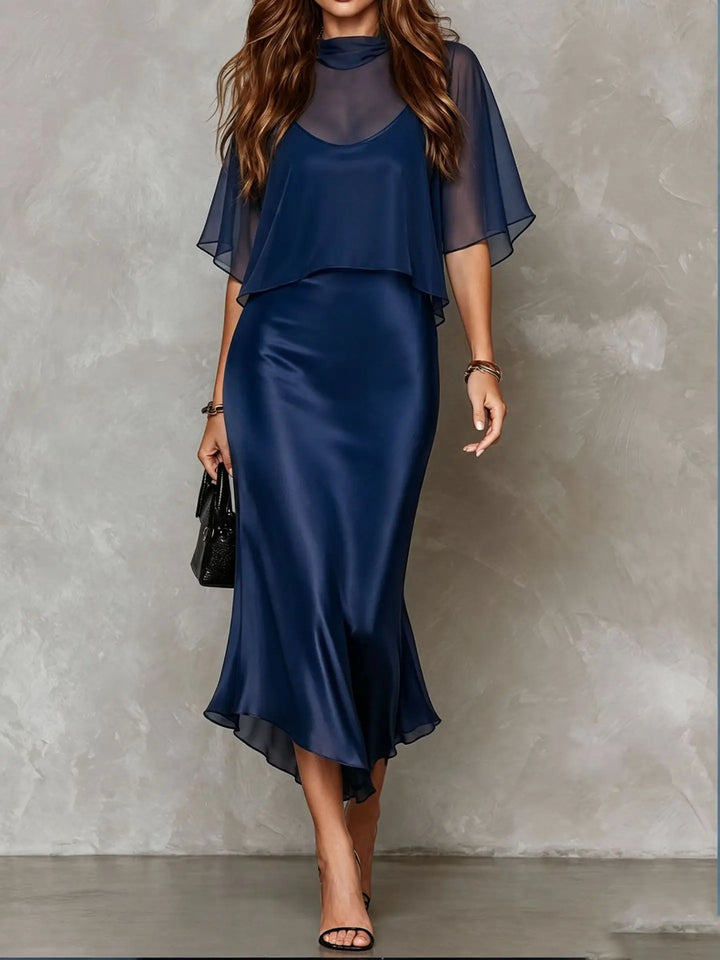 Agnes Satin Midi Dress Set