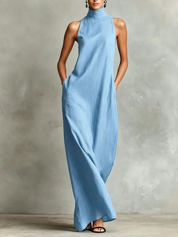 Mirelle Sophisticated Pocket Maxi Dress