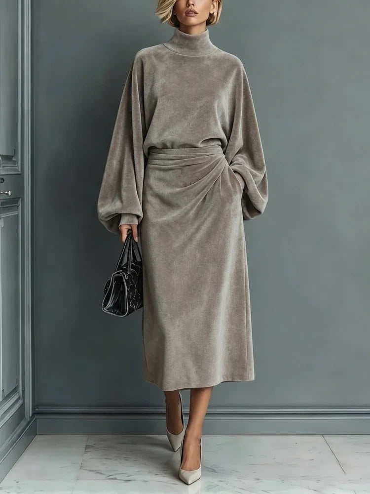 Sorrel Twisted Waist Midi Dress