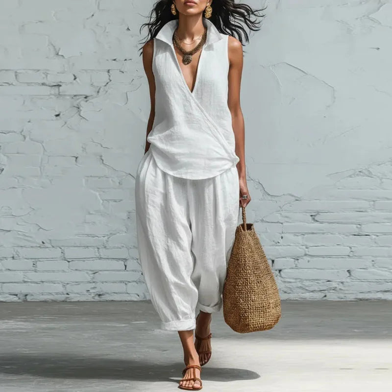 Vienna Summer Linen Matching Set