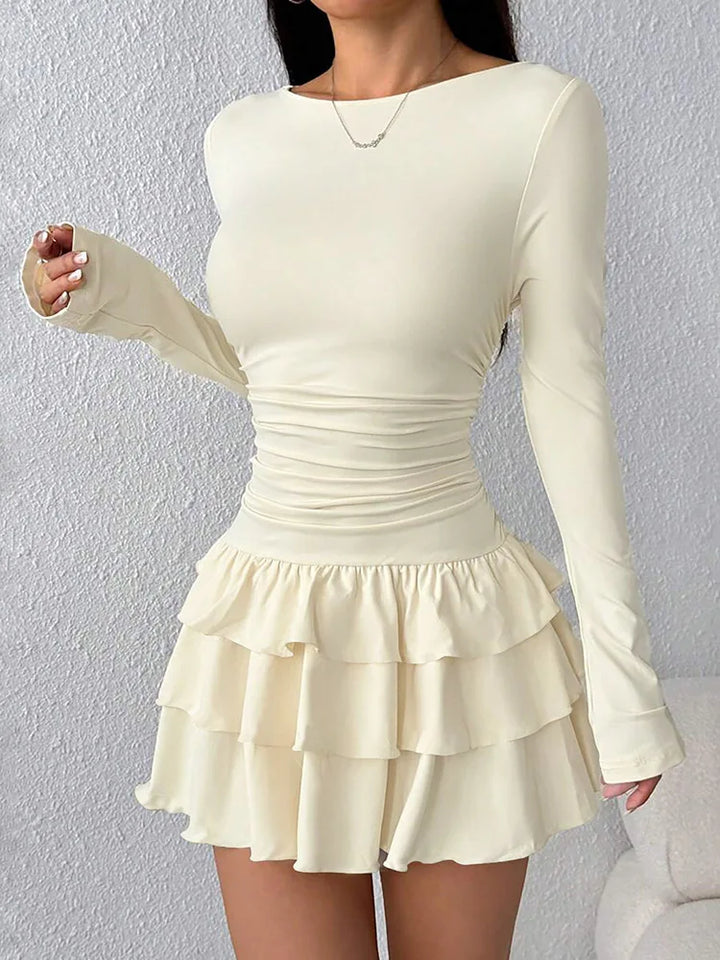 Adalyn Ruched Waist Mini Dress