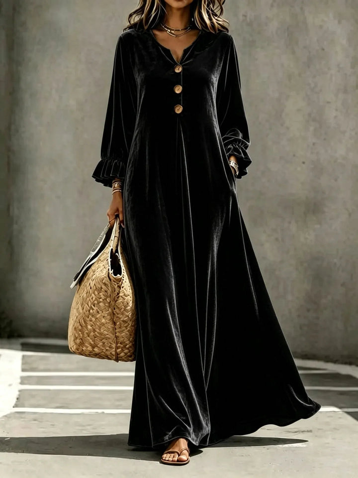 Celandine Velvet Maxi Dress