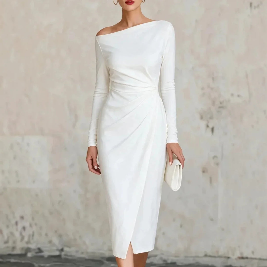 Mirabel Twisted Waist Midi Dress