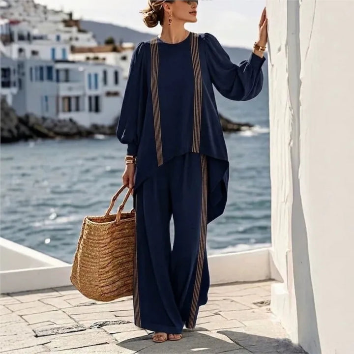 Amara Asymmetric Stripe Set