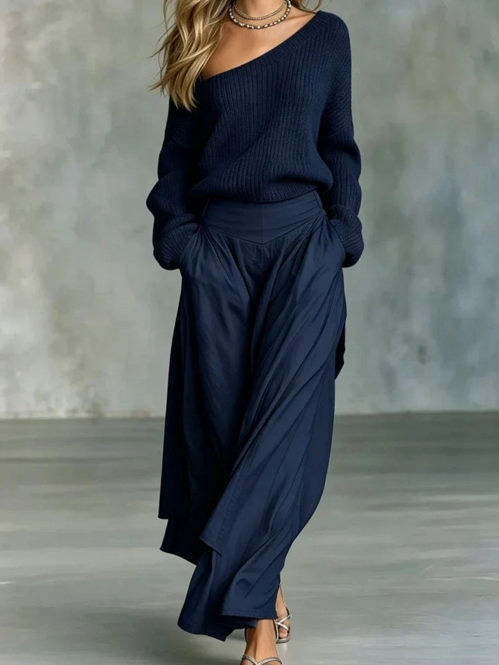 Amara Off Shoulder Knit Set