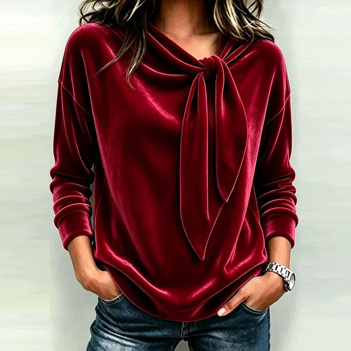 Corinne Bow Neck Pullover